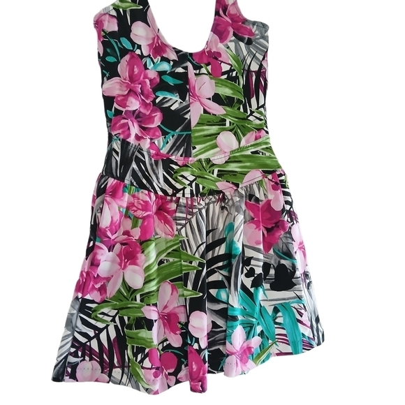 Vintage 90's Maxine Size 14 Plus Full Coverage Skirted Suit Bra Cups Flo… - Picture 2 of 16